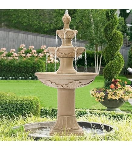 Amazon.com: Henri Studio 4033F2RL Zen 3-Bowl Fountain, One Size